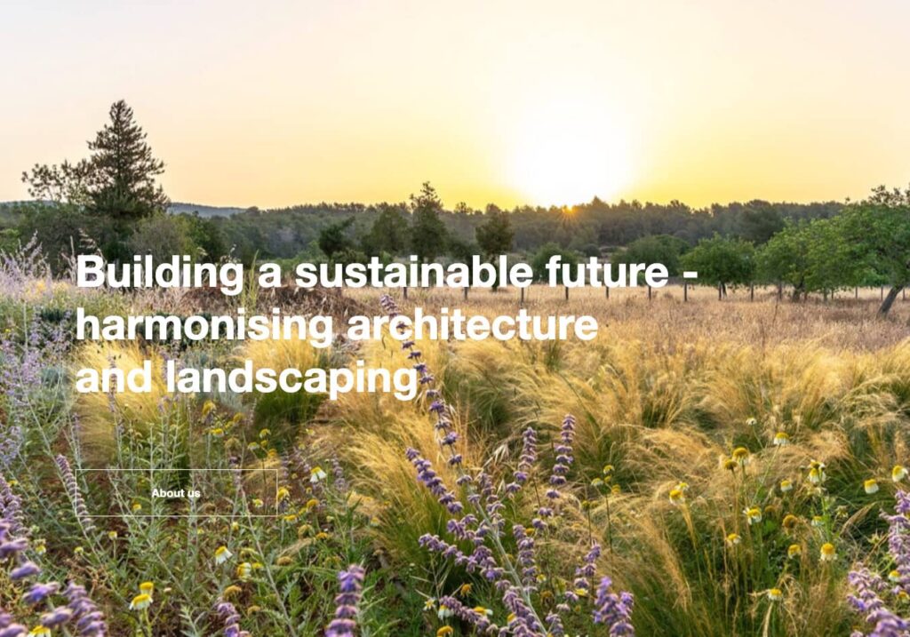 Building a sustainable future - harmonising architecture and landscaping